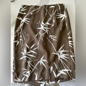 Patterned Banana Republic pencil skirt